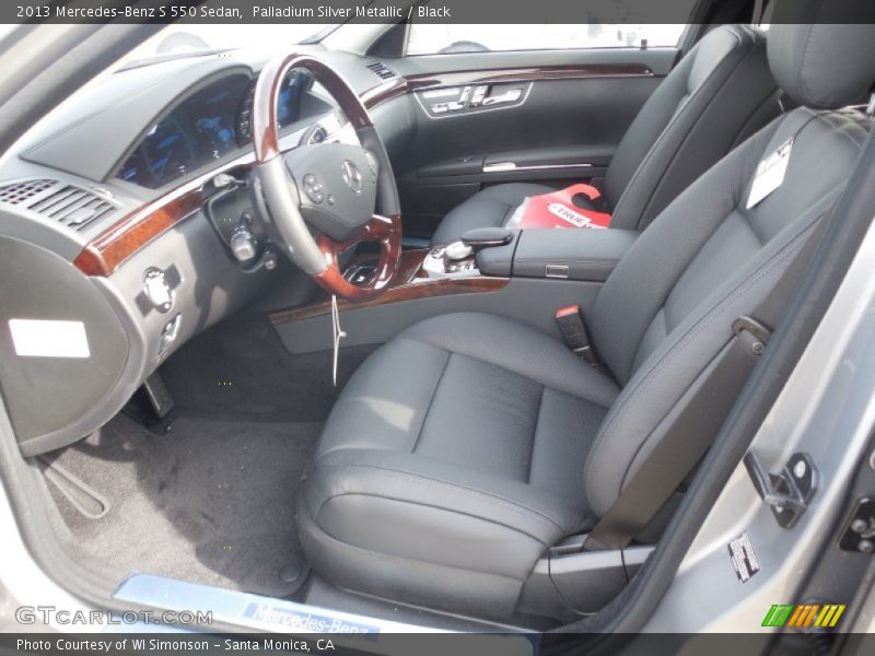 Palladium Silver Metallic / Black 2013 Mercedes-Benz S 550 Sedan