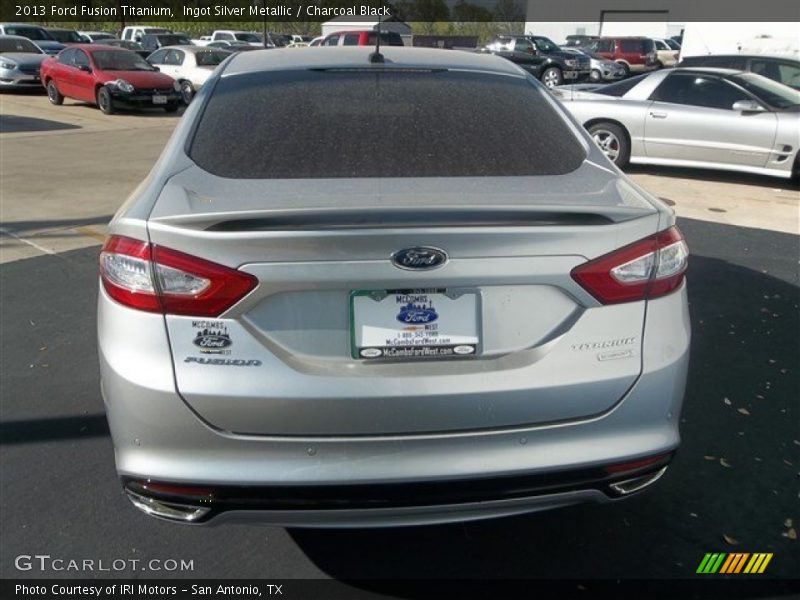 Ingot Silver Metallic / Charcoal Black 2013 Ford Fusion Titanium