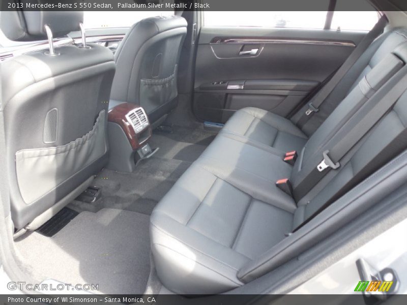 Palladium Silver Metallic / Black 2013 Mercedes-Benz S 550 Sedan
