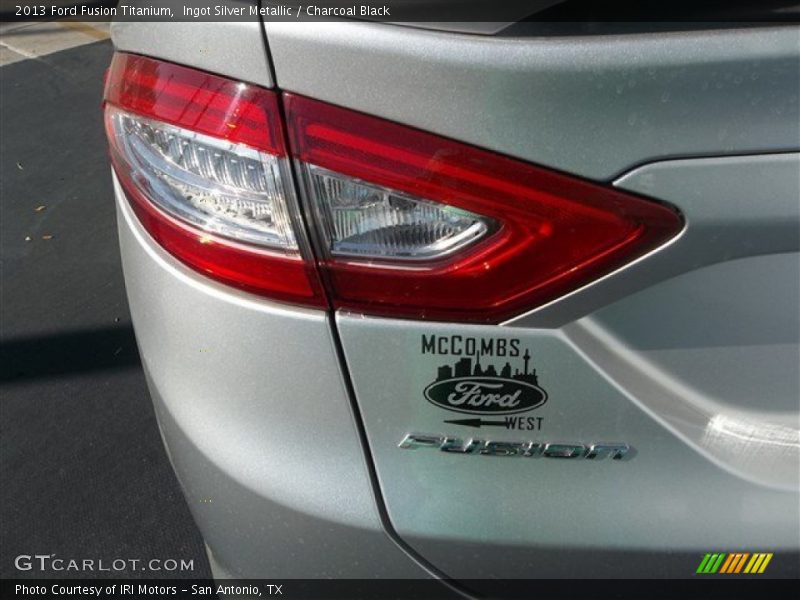 Ingot Silver Metallic / Charcoal Black 2013 Ford Fusion Titanium