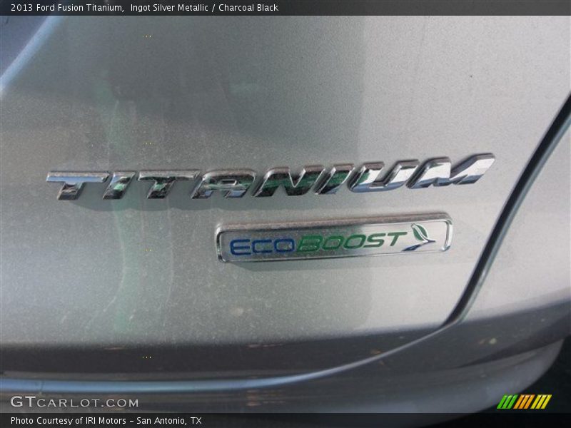 Ingot Silver Metallic / Charcoal Black 2013 Ford Fusion Titanium