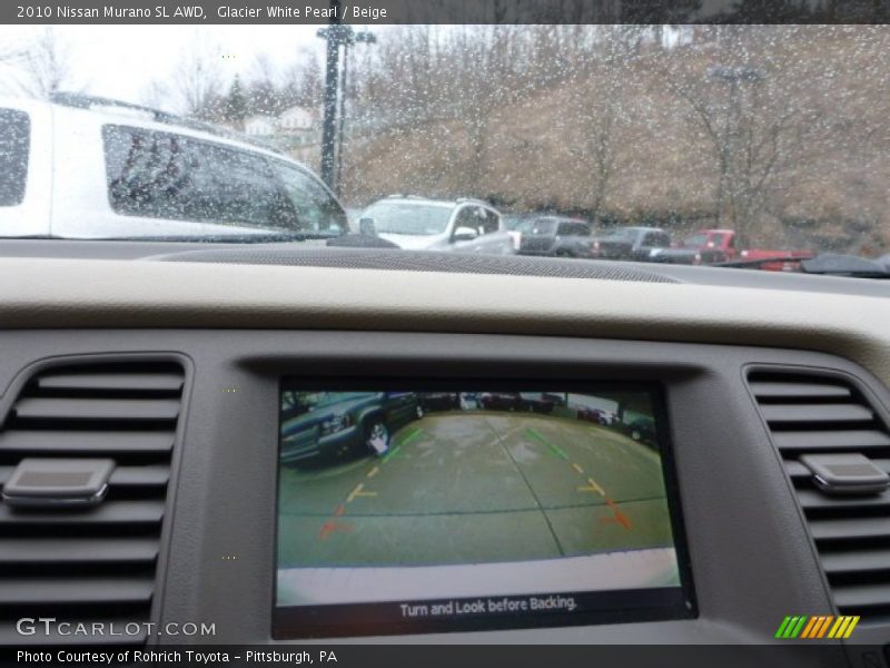 Glacier White Pearl / Beige 2010 Nissan Murano SL AWD