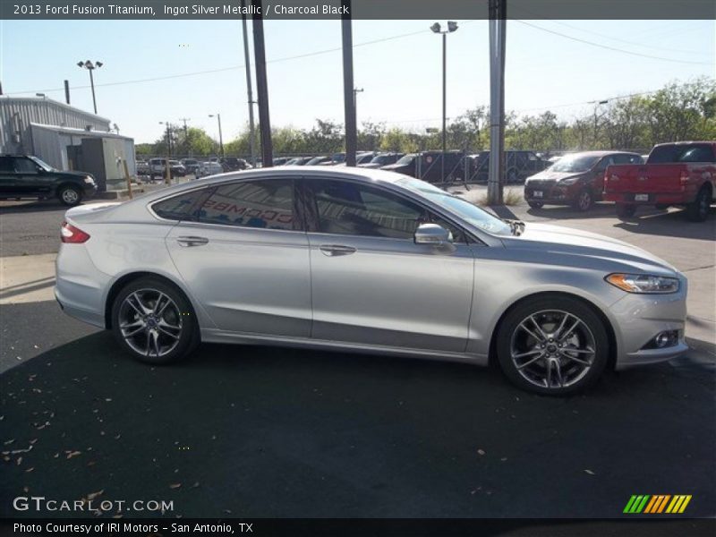 Ingot Silver Metallic / Charcoal Black 2013 Ford Fusion Titanium