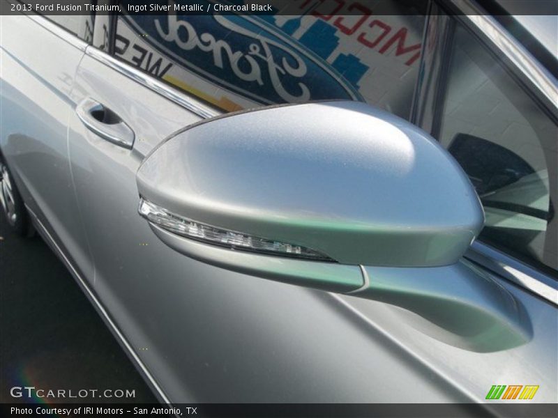 Ingot Silver Metallic / Charcoal Black 2013 Ford Fusion Titanium