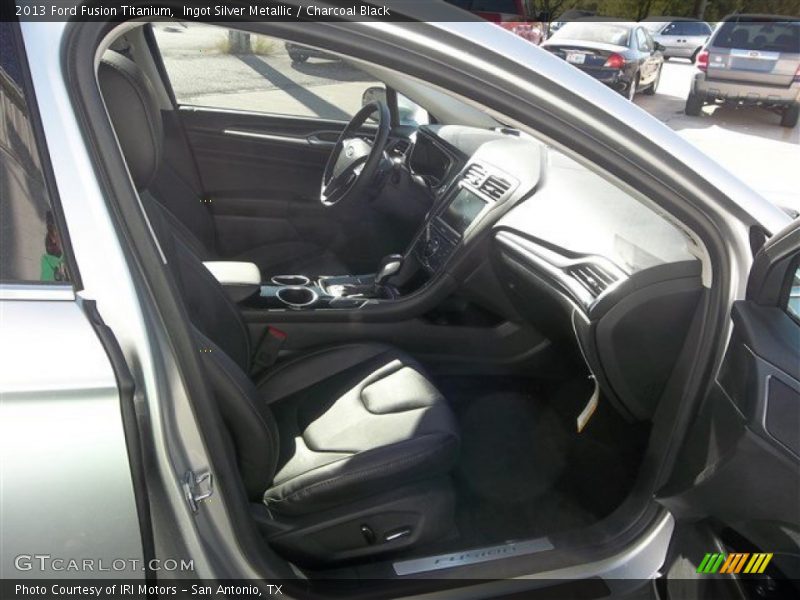Ingot Silver Metallic / Charcoal Black 2013 Ford Fusion Titanium
