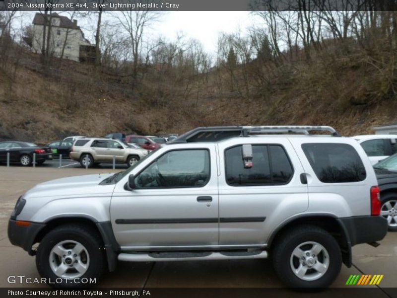 Silver Lightning Metallic / Gray 2004 Nissan Xterra XE 4x4