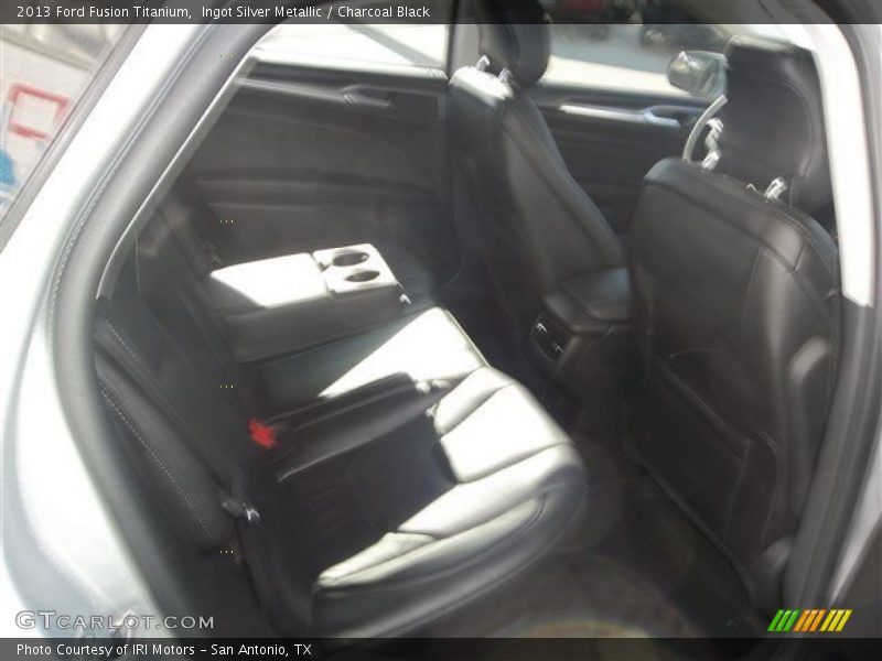 Ingot Silver Metallic / Charcoal Black 2013 Ford Fusion Titanium