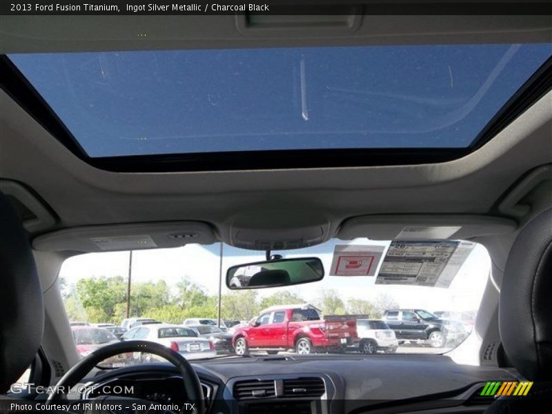 Ingot Silver Metallic / Charcoal Black 2013 Ford Fusion Titanium