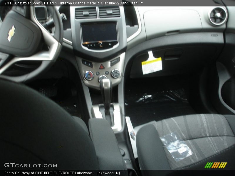Inferno Orange Metallic / Jet Black/Dark Titanium 2013 Chevrolet Sonic LT Hatch