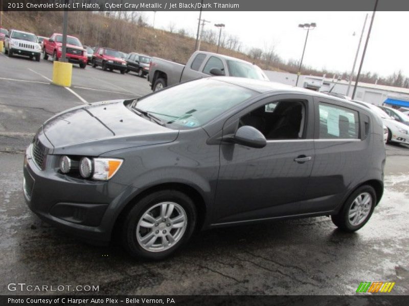 Cyber Gray Metallic / Jet Black/Dark Titanium 2013 Chevrolet Sonic LT Hatch