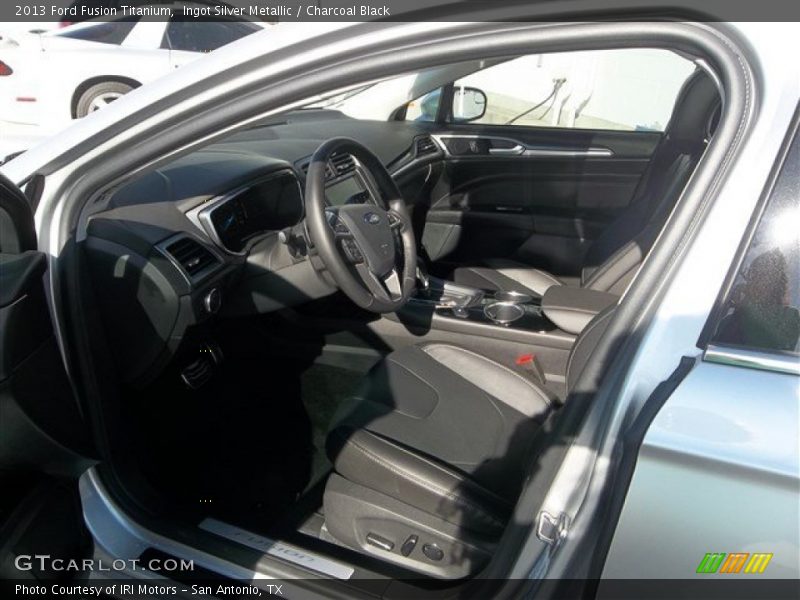 Ingot Silver Metallic / Charcoal Black 2013 Ford Fusion Titanium