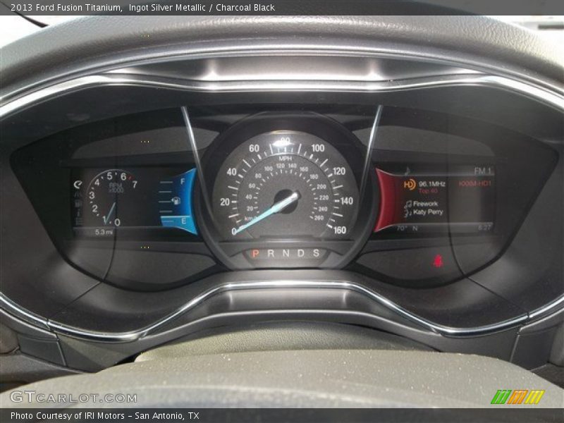 Ingot Silver Metallic / Charcoal Black 2013 Ford Fusion Titanium