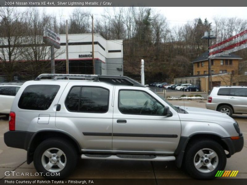 Silver Lightning Metallic / Gray 2004 Nissan Xterra XE 4x4