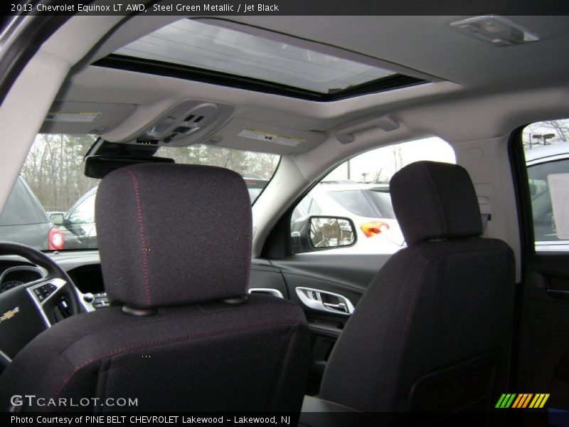 Steel Green Metallic / Jet Black 2013 Chevrolet Equinox LT AWD