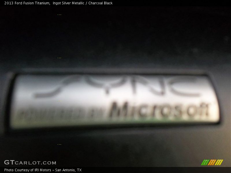 Ingot Silver Metallic / Charcoal Black 2013 Ford Fusion Titanium