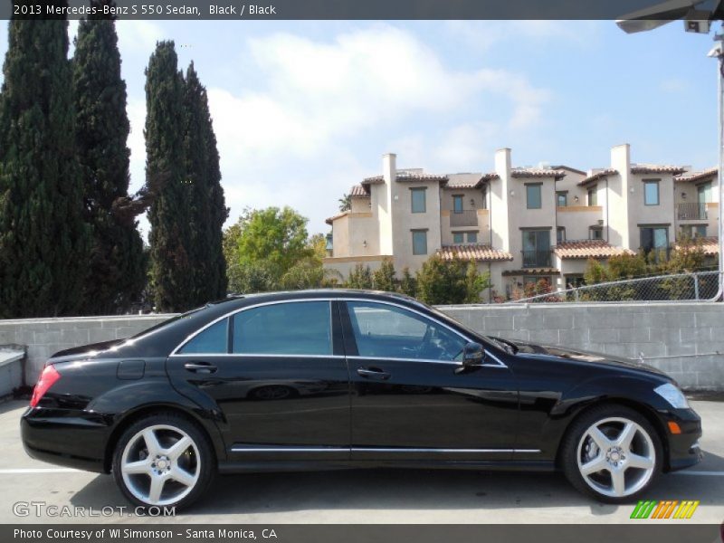 Black / Black 2013 Mercedes-Benz S 550 Sedan