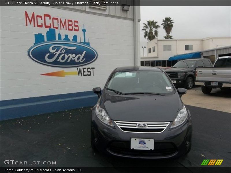 Violet Gray / Charcoal Black/Light Stone 2013 Ford Fiesta SE Sedan