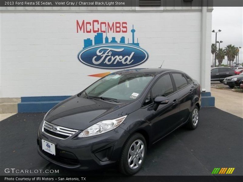 Violet Gray / Charcoal Black/Light Stone 2013 Ford Fiesta SE Sedan