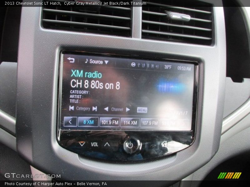 Cyber Gray Metallic / Jet Black/Dark Titanium 2013 Chevrolet Sonic LT Hatch