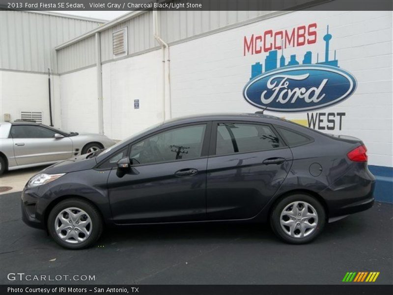 Violet Gray / Charcoal Black/Light Stone 2013 Ford Fiesta SE Sedan