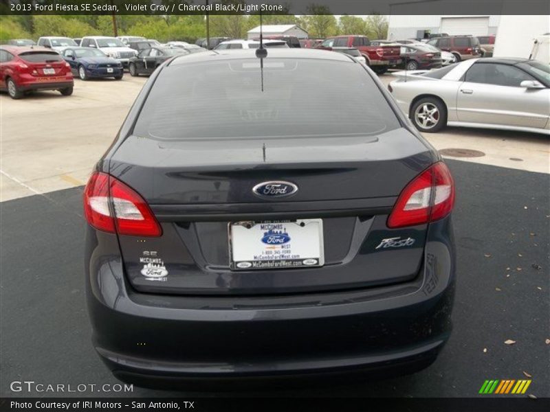 Violet Gray / Charcoal Black/Light Stone 2013 Ford Fiesta SE Sedan