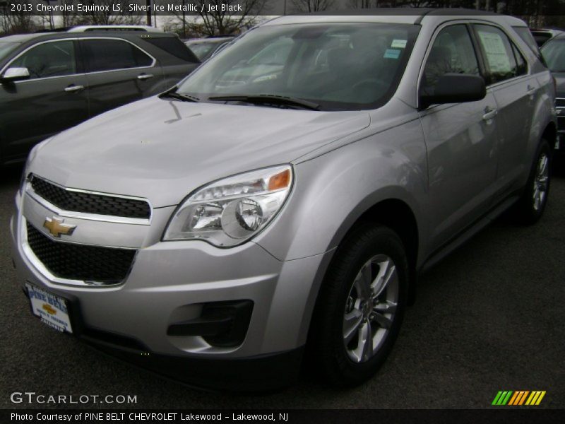 Silver Ice Metallic / Jet Black 2013 Chevrolet Equinox LS
