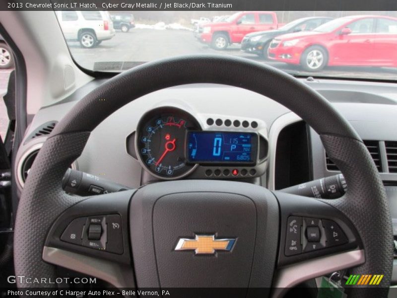 Cyber Gray Metallic / Jet Black/Dark Titanium 2013 Chevrolet Sonic LT Hatch