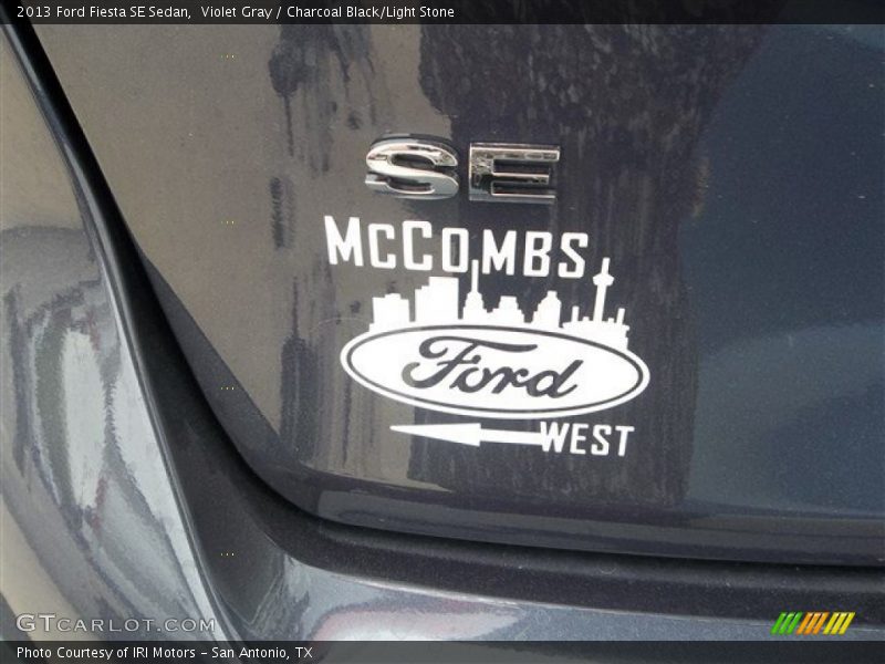 Violet Gray / Charcoal Black/Light Stone 2013 Ford Fiesta SE Sedan