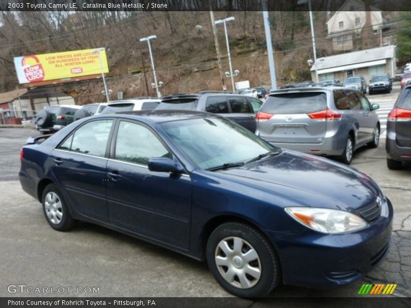 Catalina Blue Metallic / Stone 2003 Toyota Camry LE