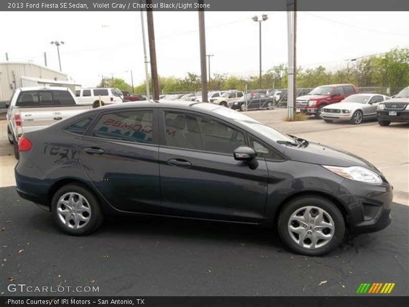 Violet Gray / Charcoal Black/Light Stone 2013 Ford Fiesta SE Sedan