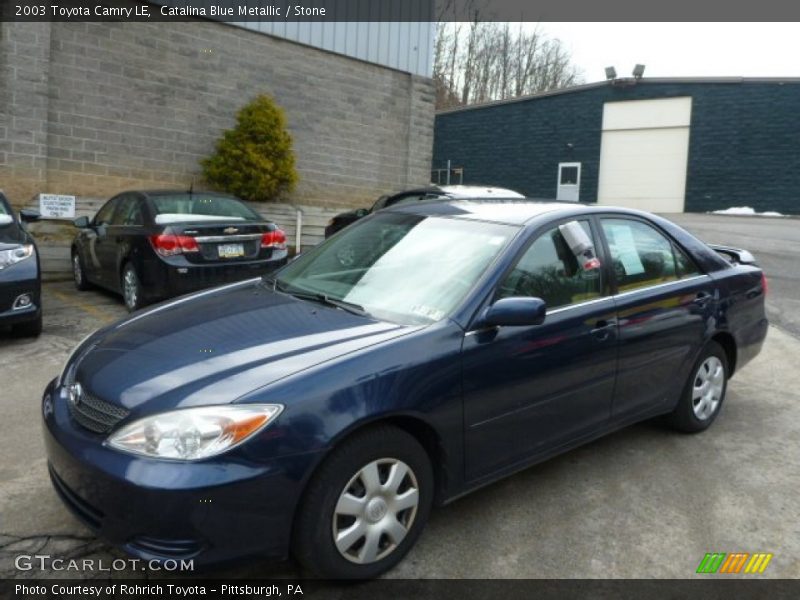 Catalina Blue Metallic / Stone 2003 Toyota Camry LE