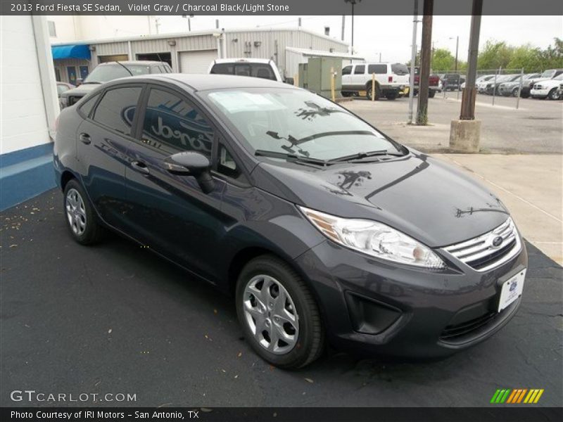 Violet Gray / Charcoal Black/Light Stone 2013 Ford Fiesta SE Sedan