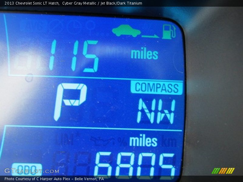 Cyber Gray Metallic / Jet Black/Dark Titanium 2013 Chevrolet Sonic LT Hatch