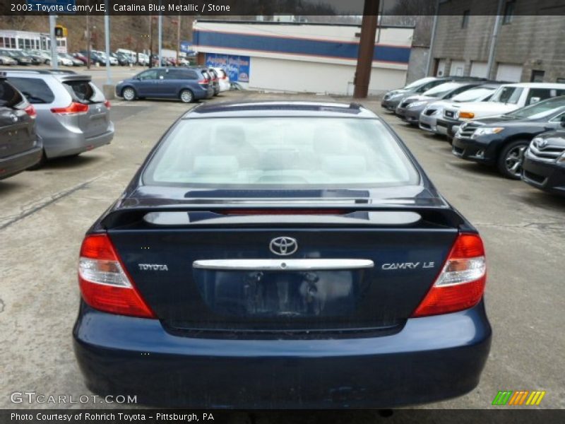Catalina Blue Metallic / Stone 2003 Toyota Camry LE