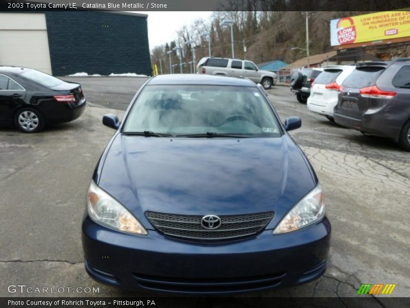 Catalina Blue Metallic / Stone 2003 Toyota Camry LE