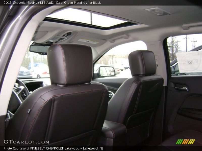 Steel Green Metallic / Jet Black 2013 Chevrolet Equinox LTZ AWD