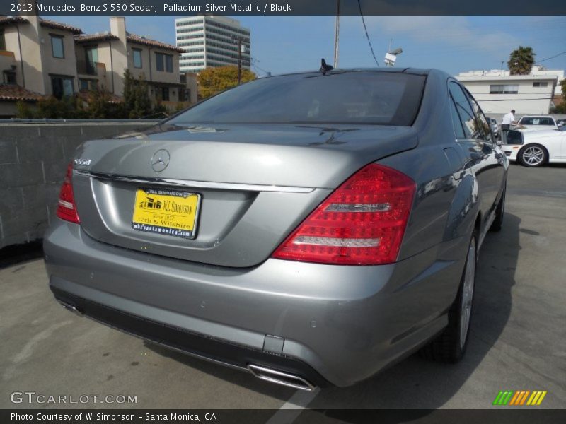 Palladium Silver Metallic / Black 2013 Mercedes-Benz S 550 Sedan