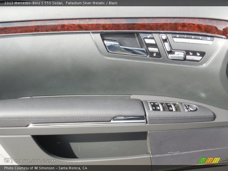 Palladium Silver Metallic / Black 2013 Mercedes-Benz S 550 Sedan