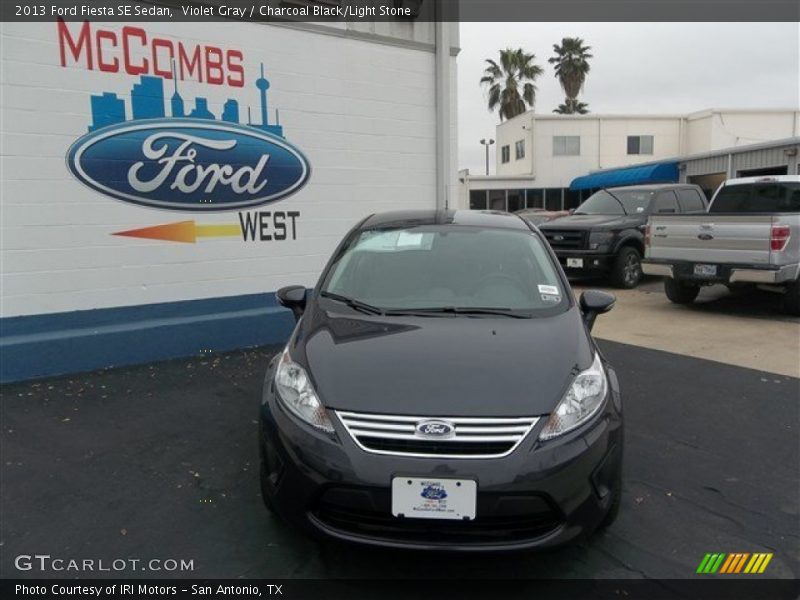 Violet Gray / Charcoal Black/Light Stone 2013 Ford Fiesta SE Sedan