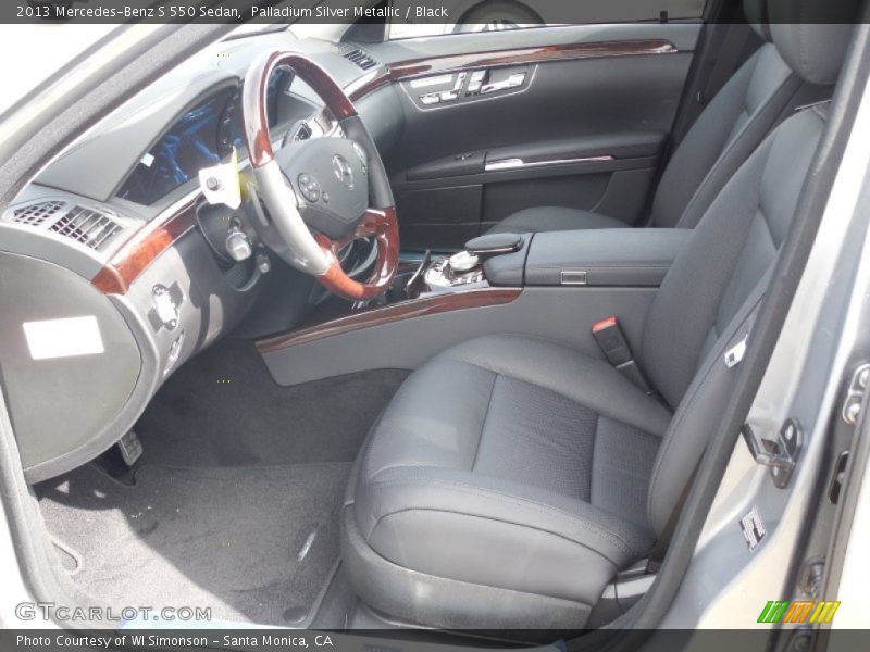 Palladium Silver Metallic / Black 2013 Mercedes-Benz S 550 Sedan