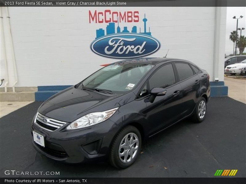 Violet Gray / Charcoal Black/Light Stone 2013 Ford Fiesta SE Sedan