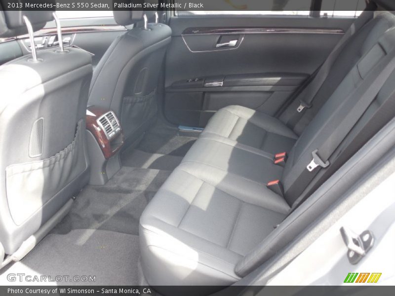 Palladium Silver Metallic / Black 2013 Mercedes-Benz S 550 Sedan