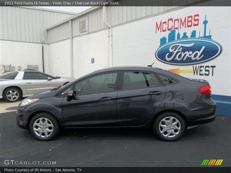 Violet Gray / Charcoal Black/Light Stone 2013 Ford Fiesta SE Sedan