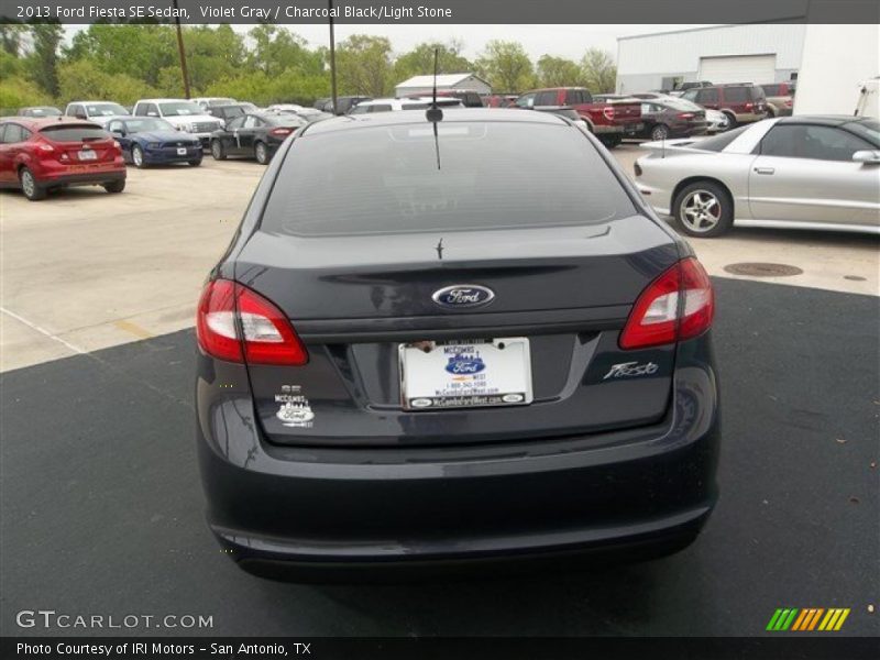 Violet Gray / Charcoal Black/Light Stone 2013 Ford Fiesta SE Sedan