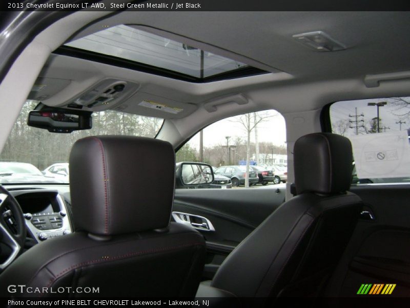 Steel Green Metallic / Jet Black 2013 Chevrolet Equinox LT AWD