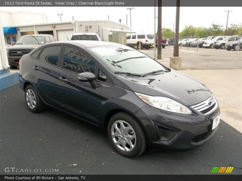 Violet Gray / Charcoal Black/Light Stone 2013 Ford Fiesta SE Sedan
