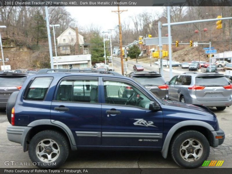 Dark Blue Metallic / Medium Gray 2001 Chevrolet Tracker ZR2 Hardtop 4WD