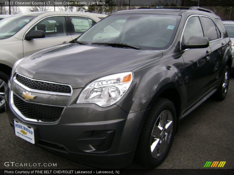 Steel Green Metallic / Jet Black 2013 Chevrolet Equinox LT
