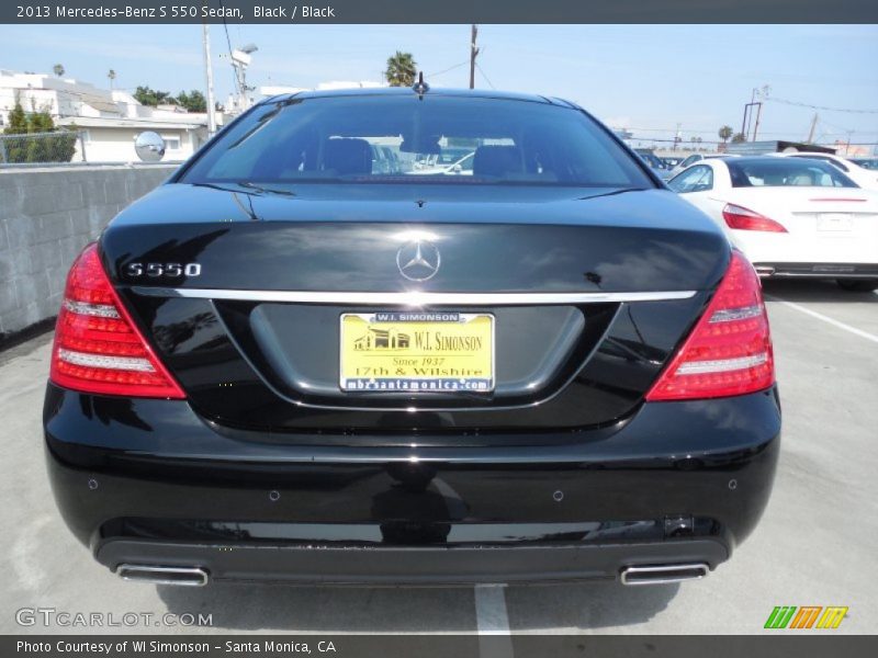 Black / Black 2013 Mercedes-Benz S 550 Sedan