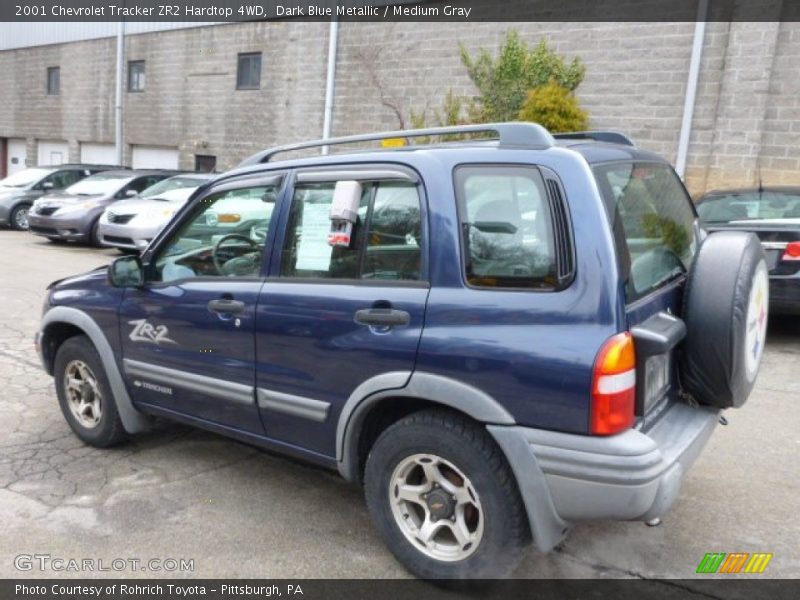 Dark Blue Metallic / Medium Gray 2001 Chevrolet Tracker ZR2 Hardtop 4WD